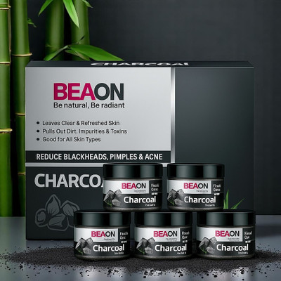 Beaon Brightening Charcoal Facial Kit with Skin Repair & Glow Enhancer(250 g)