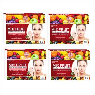 Soundarya Herbs Soundarya herbs premium mix fruit skin glow facial kit(4 x 299.75 g)