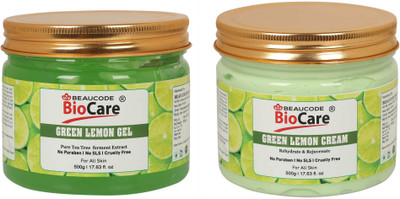 BEAUCODE BioCare Green Lemon Facial Kit Gel and Cream(2 x 500 ml)