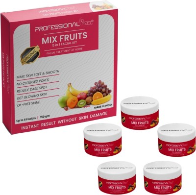 PROFESSIONAL FEEL Herbal Mix Fruit Facial Kit , Suitable For all Age Men & Women (150 g)(150 g)