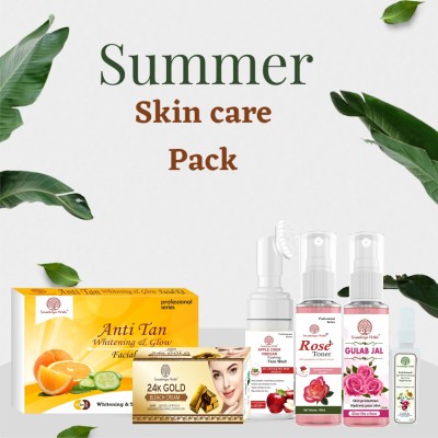 Soundarya Herbs Rejuvenate Your Skin with Soundarya Herbs Anti Tan - Summer Combo Pack of 6.(6 x 141.67 g)