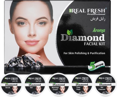 real fresh Diamond facial kit for skin polishing and purification(260 g)