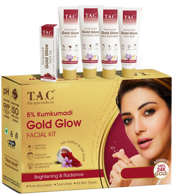 TAC - The Ayurveda Co. Kumkumadi Gold Glow facial Kit(43 g)