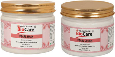 BEAUCODE BioCare Pearl Facial Kit Cream- Mask-For Women & Men For All Skin Types(2 x 500 ml)