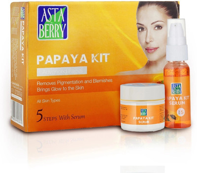 ASTABERRY Papaya Facial Kit 5 Steps 270 gm(270 g)