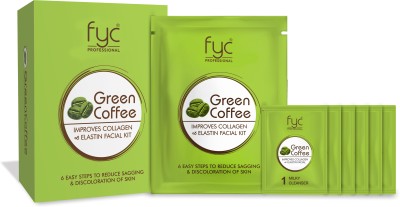 FYC PROFESSIONAL Green Coffee Facial Kit(6 x 45.83 g)