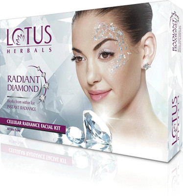 LOTUS Herbals Radiant Diamond Cellular Radiance Facial Kit(37 g)