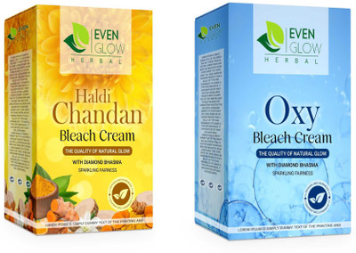 Even Glow Haldi Chandan Bleach cream with turmeric and sandalwood.(2 x 500 g)