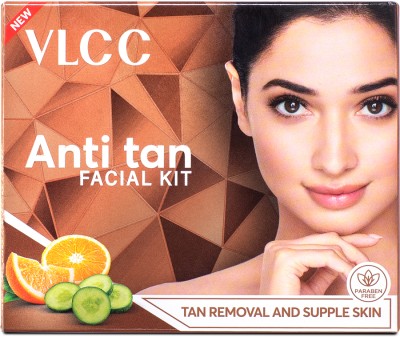 VLCC Anti Tan Facial Kit - Power of 25 vital ingredients,Fights Sun Tan.(60 g)