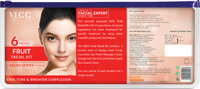 VLCC Salon Series Fruit Facial Kit Salon Like Glow(5 x 60 g)
