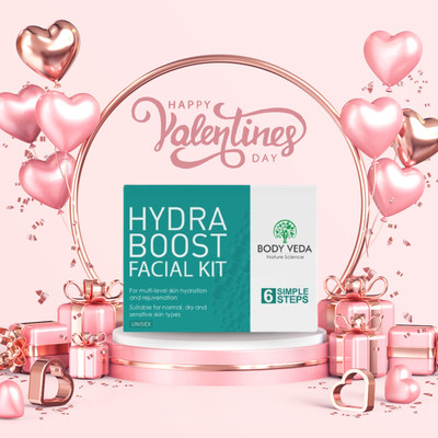BODY VEDA Hydra Boost Facial Kit For Multi-Level Skin Hydration And Rejuvenation(55 g)