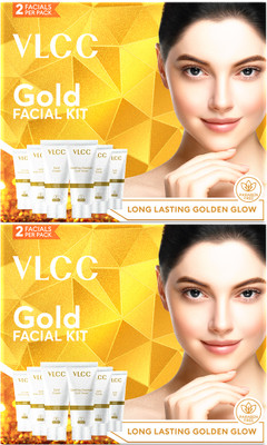 VLCC Gold Facial Kit For Luminous & Radiant Complexion (Pack of 2)(2 x 60 g)