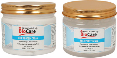 BEAUCODE BioCare Milk Protein Facial Kit Cream and Gel(2 x 500 ml)