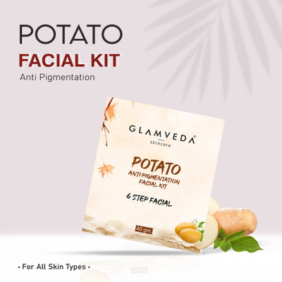 GLAMVEDA Potato Anti Pigmentation Facial Kit | 6 Steps Facial | Delays signs of ageing(40 g)