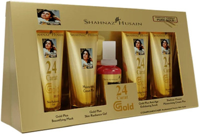 Shahnaz Husain Gold Facial Kit|4 Easy Steps With 24 Carat Gold |(50 ml)