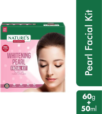 Nature's Essence Whitening Pearl Facial Kit | Instant Fairness & Glow(50 ml)