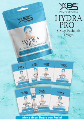 Xbs Hydra pro+ facial infused with hyaluronic acid 8 steps facial kit(125 ml)