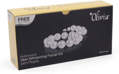 Olivia Professional Skin Whitening Pearl Facial Kit for Radiant & Blemish-Free Skin(50 g)