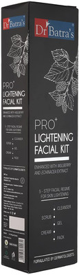Dr Batra's PRO+ Lightening Facial Kit Formulated By Dermatologists(5 x 50 g)