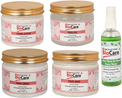 BEAUCODE BioCare Pearl Facial kit 500g With Aloevera Face Wash 100ml(5 x 420 ml)