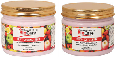 BEAUCODE BioCare Fruity Cocktail Facial Kit Cream and Mask(2 x 500 ml)