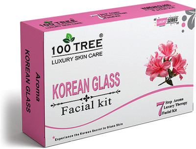 100Tree KOREAN GLAS.S Facial Kit-Instant Glow-7 Step Aroma Luxury Therapy(800 g)