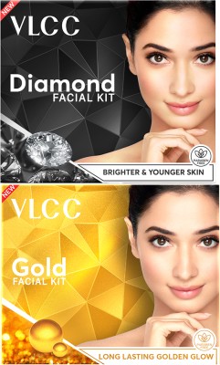 VLCC Gold & Diamond Facial Kit (2 x 60 g)(2 x 30 g)