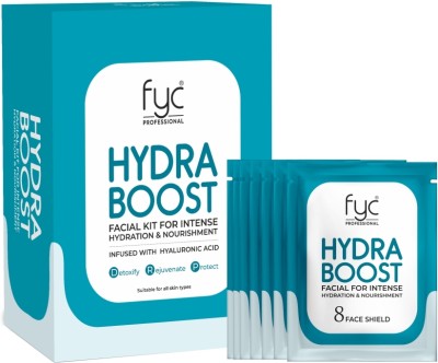 FYC PROFESSIONAL Hydraboost Facial Pouch Kit | Pack of 8 Pouches(300 g)