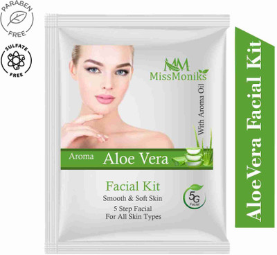 MISSMONIKS Aloevera Facial Kit 60 gm(5 x 12 g)
