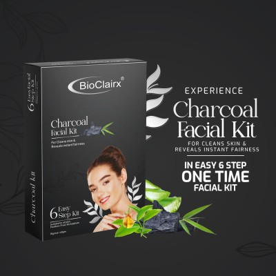 BioClairx CHARCOALFACIAL KIT(6 x 10 g)