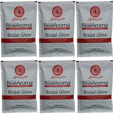 TOPMAX BRIDALGLOW BIOTIN INFUSED GLOW RENEWING FACIAL KIT 6 HYGENIC FACIAL IN 1 PACK(400 g)