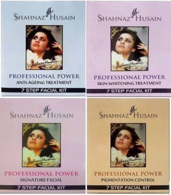 Shahnaz Husain Anti-Aging,Signature,Skin Whitening & Pigmentation control kit Combo (4 x 60 g)(7 x 34.29 g)