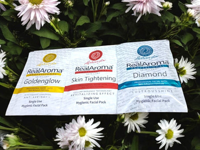 Topmax real aroma Real Aroma professionals set of 3 facial goldenflow,skintightening,diamonf(3 x 70 g)