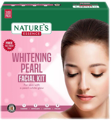 Nature's Essence Whitening Pearl Facial Kit, 60g+50ml(110 g)