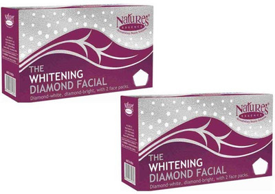 Nature's Essence THE WHITENING DIAMOND FACIAL NENO KIT 20GM +20GM = 40GM(2 x 20 g)