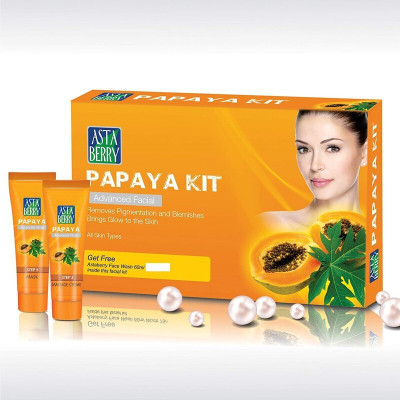 ASTABERRY Papaya Kit Mini - Removes Pigmentation And Blemishes(2 x 60 ml)