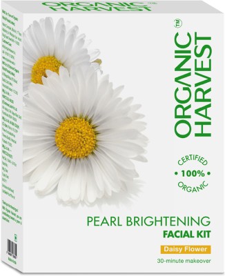 Organic Harvest Pearl Brightening Facial Kit: Daisy Flower | Anti-Ageing Kit for Men & Women(40 g)