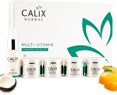calix Herbal Organic Multi-Vitamin Ayurvedic Facial Kit(5 x 52 g)