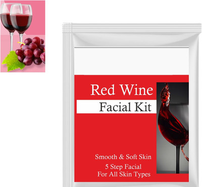 Softiebow Best Red Wine Facial Kit for Glowing Skin Exfoliates and Anti-Aging(100 g)