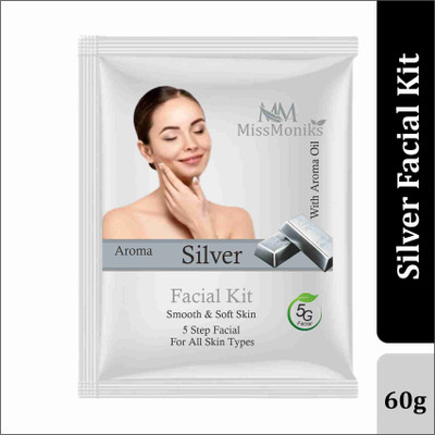 MISSMONIKS Silver Facial Kit For Multi-Level Skin Hydration And Rejuvenation(60 g)