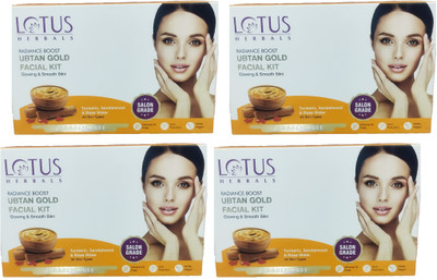 LOTUS HERBALS Radiance Boost Glow Ubtan Facial Kit(4 x 47 g)