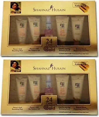 Shahnaz Husain GOLD SKIN RADIANCE FACIAL KIT 55 GM (2 x 27.5 ml)(2 x 40 g)