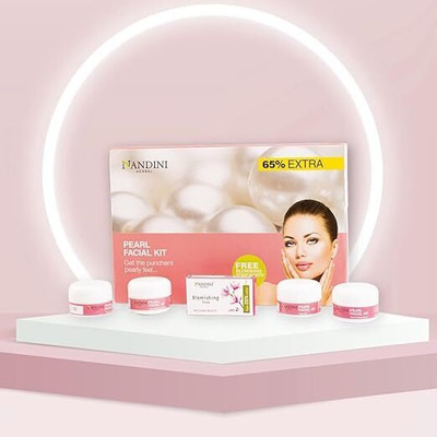 TREZA CARE Pearl Facial Kit For Deep Cleaning With Pearl Extracts For All Skin Type(5 x 22 g)