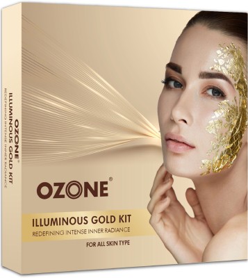 OZONE Illuminous Gold Facial Kit for Glowing Skin(60 g)