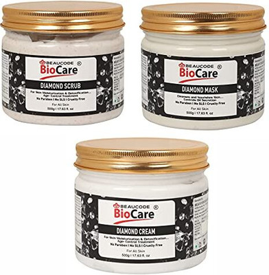 BEAUCODE BioCare Diamond Scrub-mask-cream 500ml(3 Set)(3 x 166.67 ml)