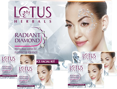 LOTUS Radiant Diamond Cellular Radiance Facial Kit (( 37g*4 ))(4 x 37 g)