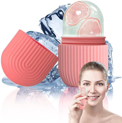 ESZAZX Ice Face Roller Silicone Facial Cube for Eyes Remove Dark Circle(100 ml)