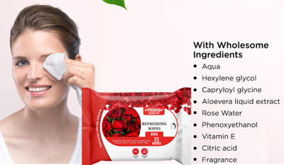 winry Skin Friendly Rose Water Refreshing Wet Wipes(25 Tissues)