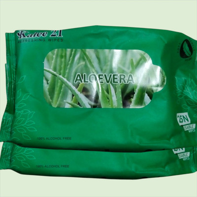 Deeparth Facial Wipes Enriched with Aloe Vera -/2 pic(25 Tissues)