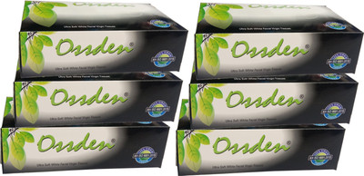 URBANKART Ossden Soft Facial Face Tissue 2 Ply 100 Pull 200 Sheet Per Box Pack Of 6(1200 Tissues)